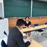 大学キャンパス(宇都宮市)で奨学生と面談 (5/19)